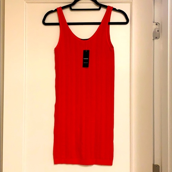 BEBE Leather Mini Dress (XS)